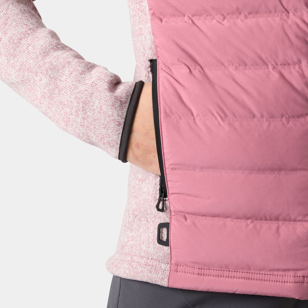 W SKAGEN HYBRID KNIT INSULATOR, WILDBERRY, L