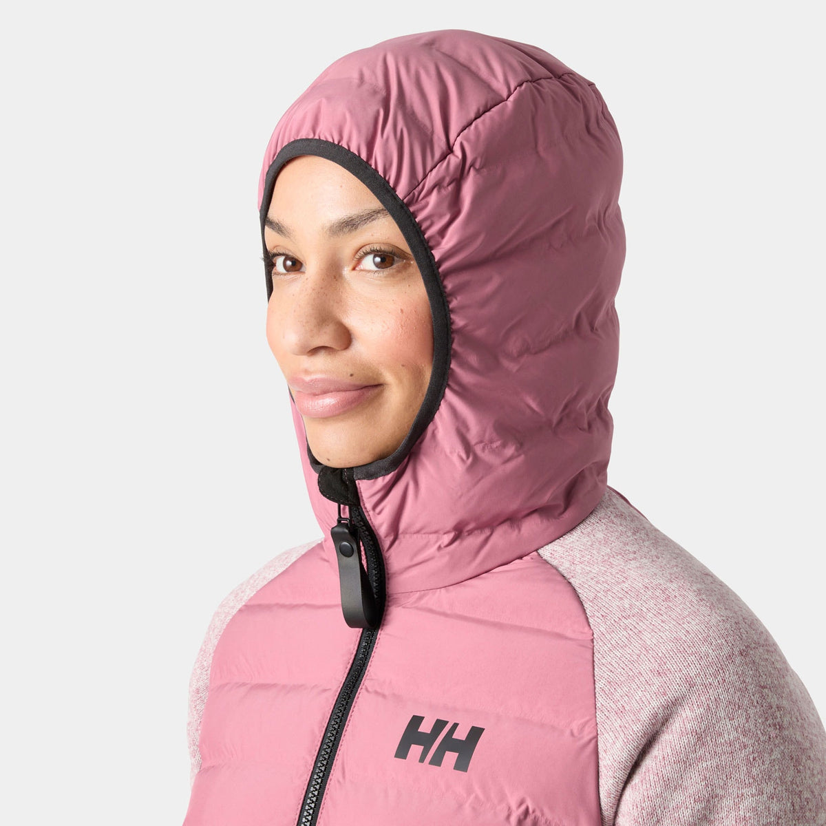 W SKAGEN HYBRID KNIT INSULATOR, WILDBERRY, L