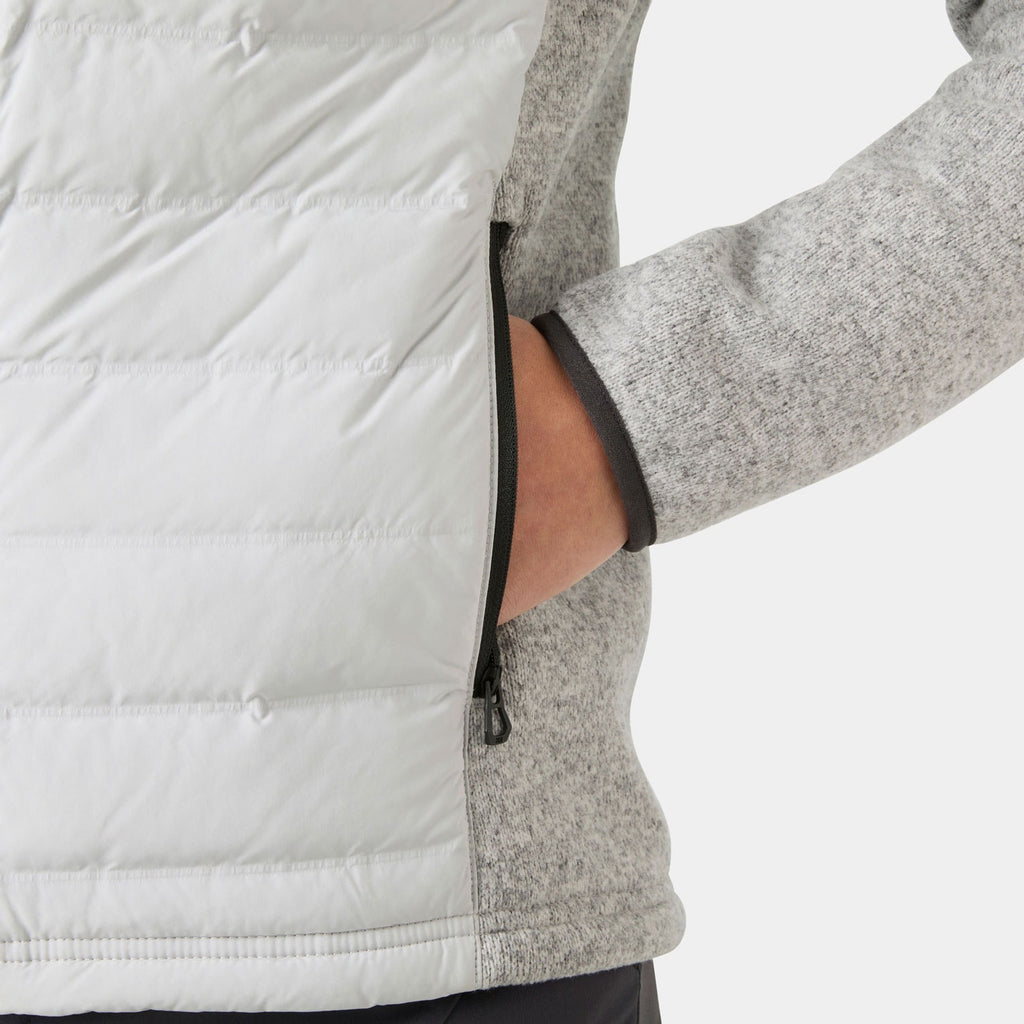 W SKAGEN HYBRID KNIT INSULATOR, GREY FOG, L