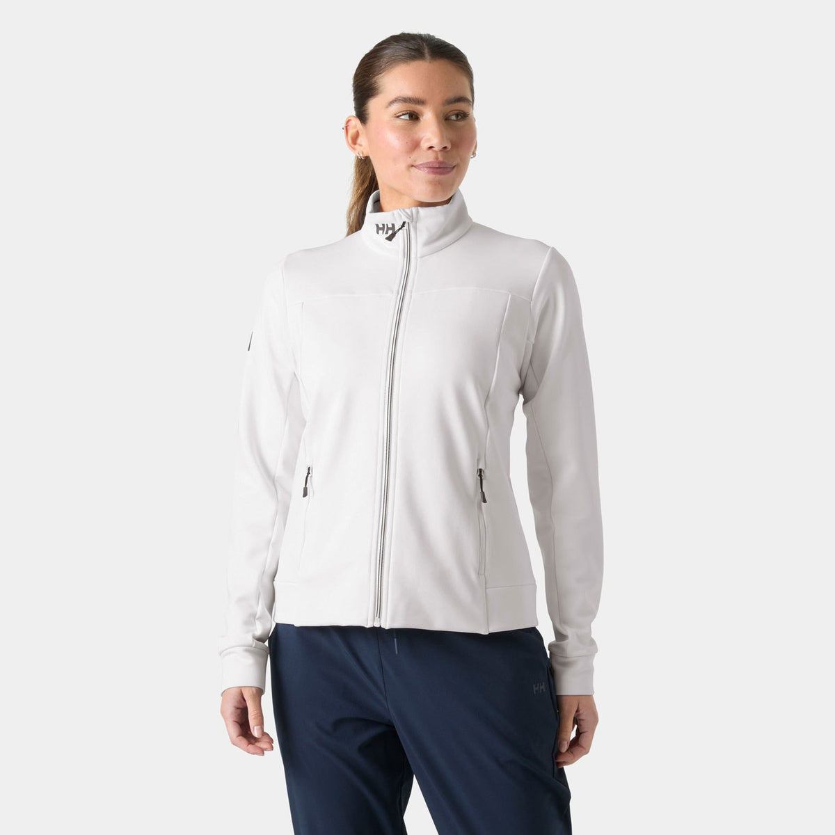 W CREW FLEECE JACKET, WHITE, L Main image