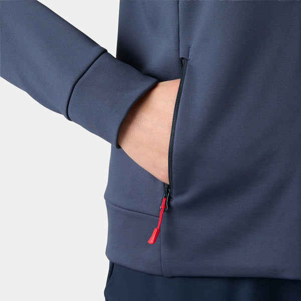 W CREW FLEECE JACKET, NAVY, L