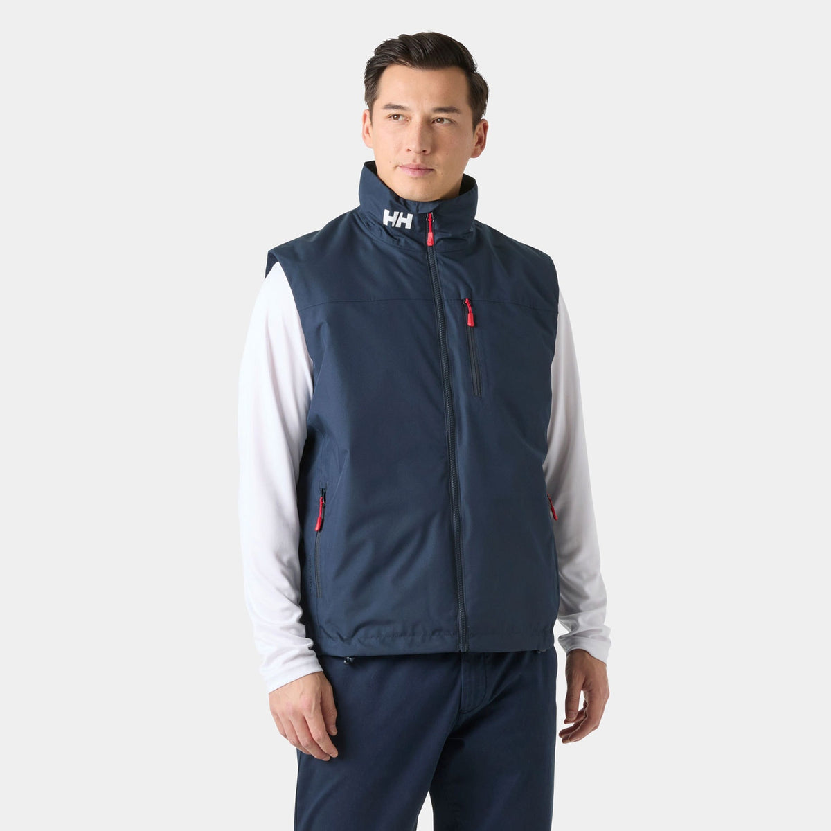CREW PILE VEST, NAVY, XXL