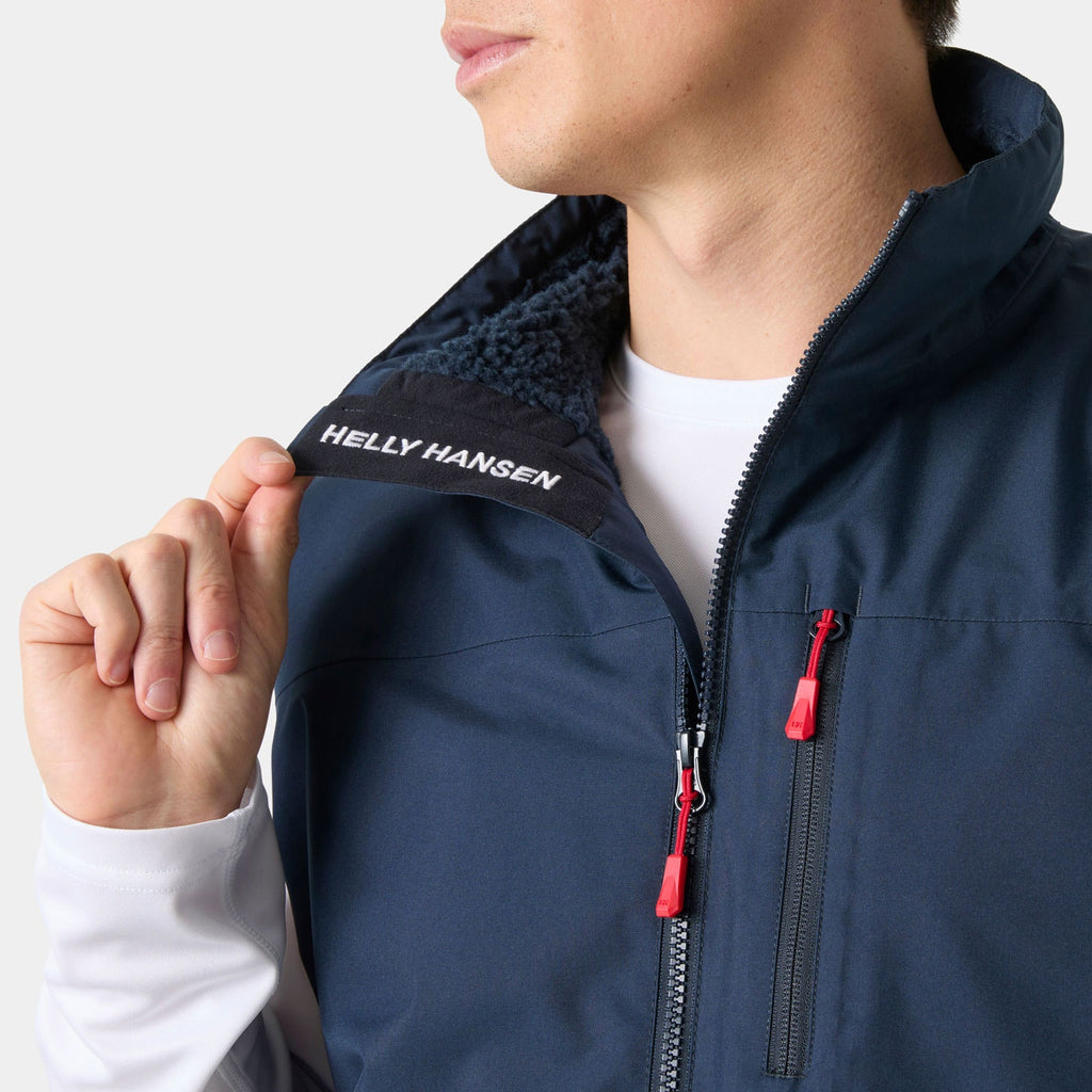 CREW PILE VEST, NAVY, XXL