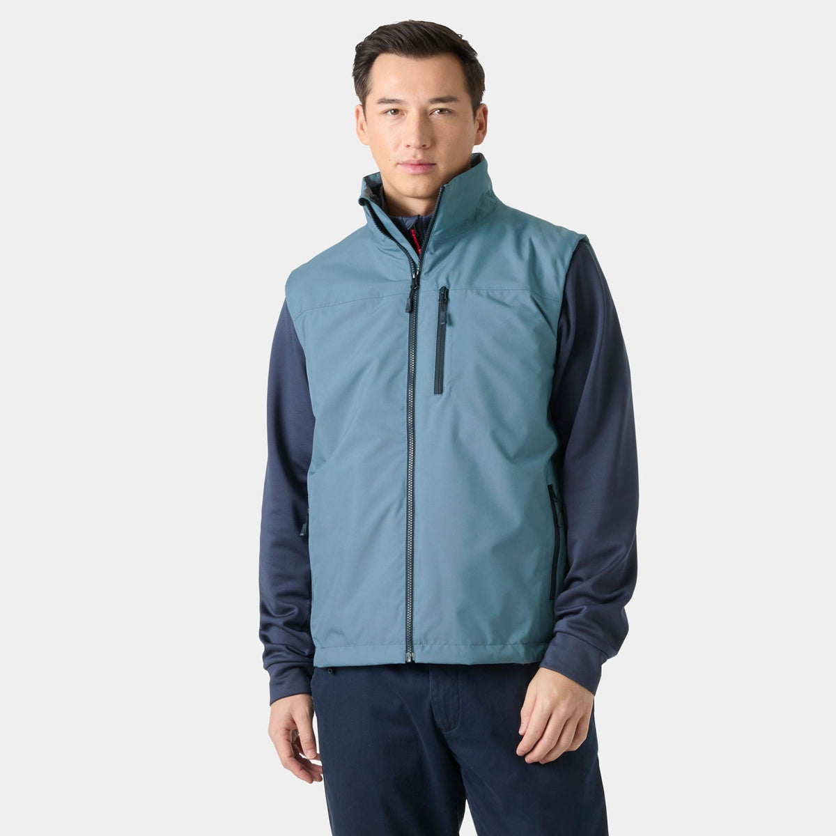 CREW PILE VEST, WASHED NAVY, XXL