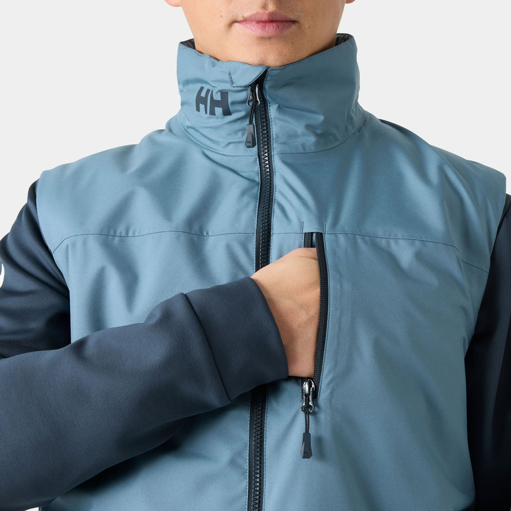CREW PILE VEST, WASHED NAVY, XXL