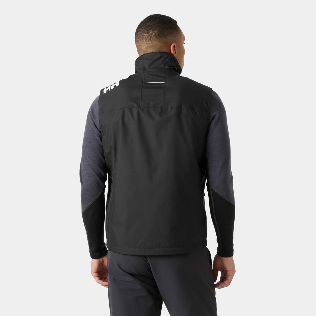 CREW PILE VEST, BLACK, XXL