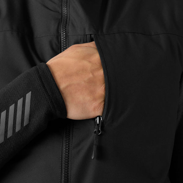 CREW PILE VEST, BLACK, XXL