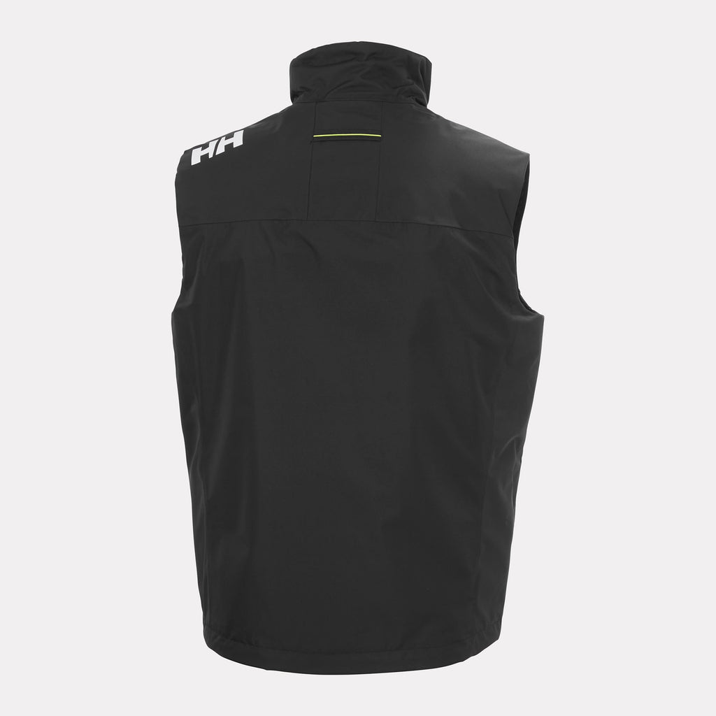 CREW PILE VEST, BLACK, XXL