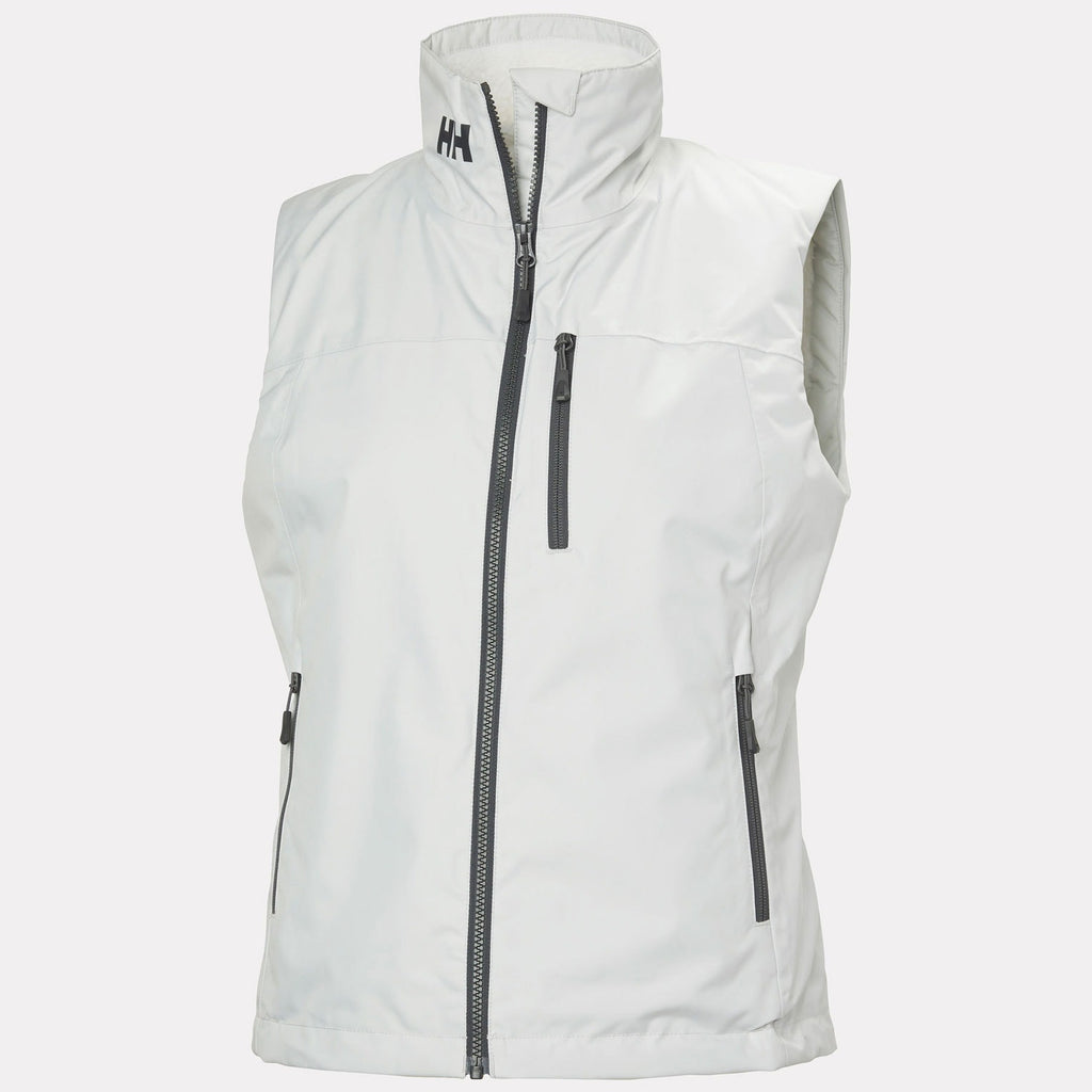 W CREW PILE VEST, GREY FOG, L