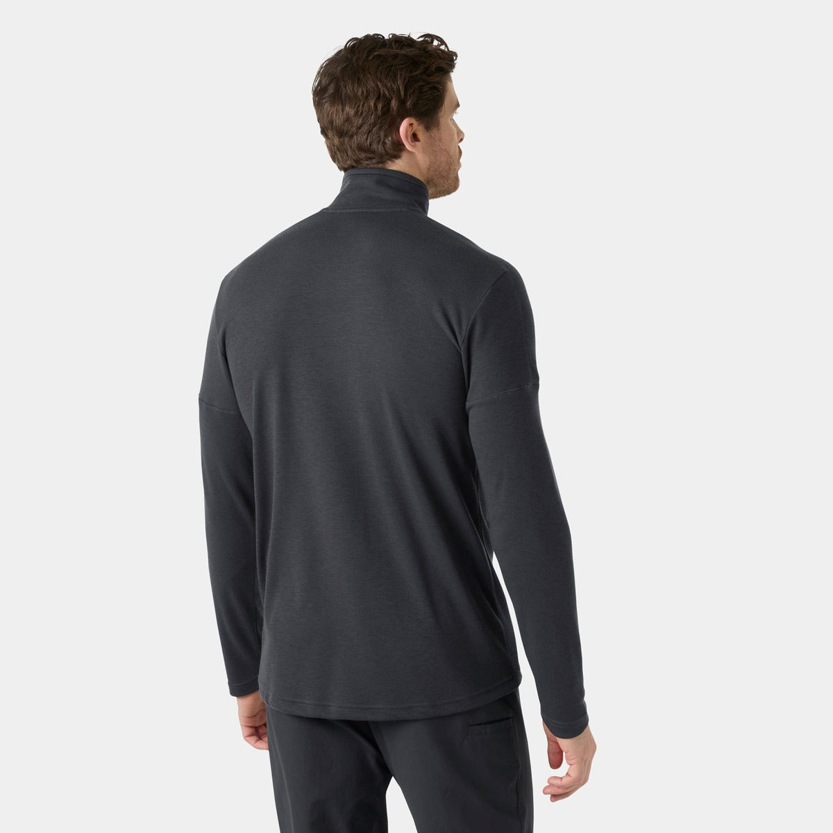 HP 1/2 ZIP PULLOVER, EBONY, XXL