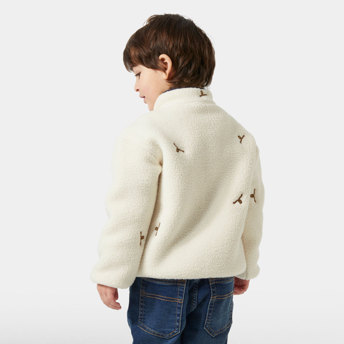K FROSTY PILE SWEATER, CREAM LITTL, 86/1
