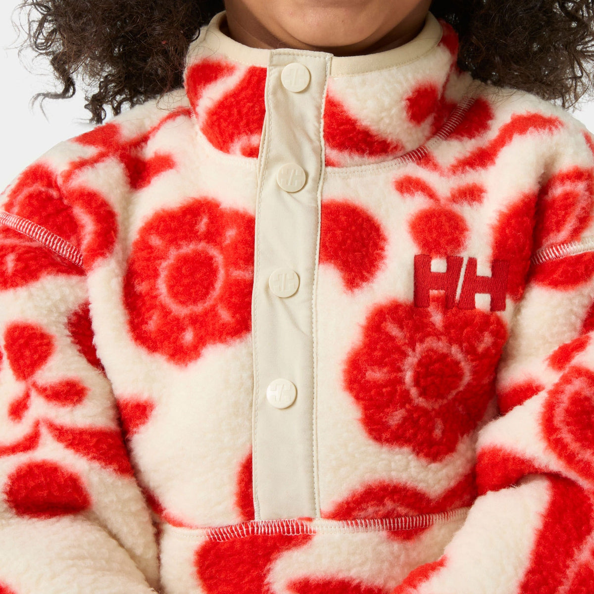 K FROSTY PILE SWEATER, ALERT RED A, 86/1