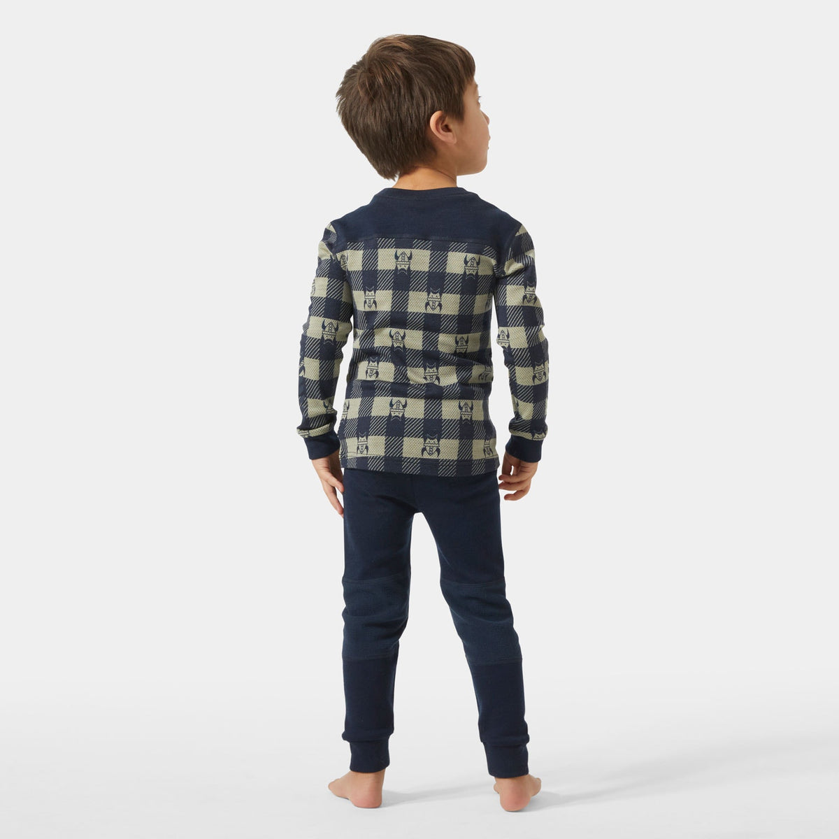 K GRAPHIC LIFA MERINO SET, NAVY AOP, 92/2