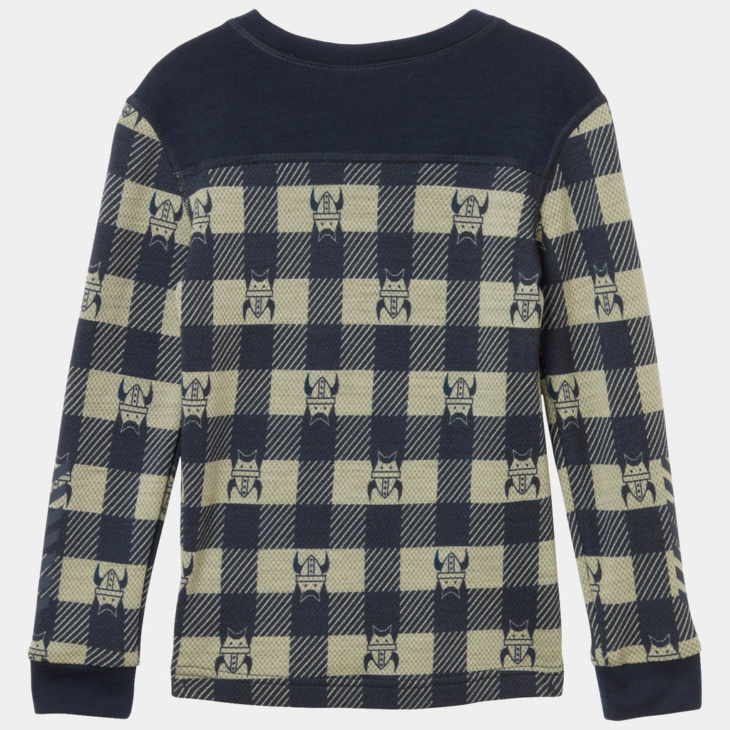 K GRAPHIC LIFA MERINO SET, NAVY AOP, 92/2