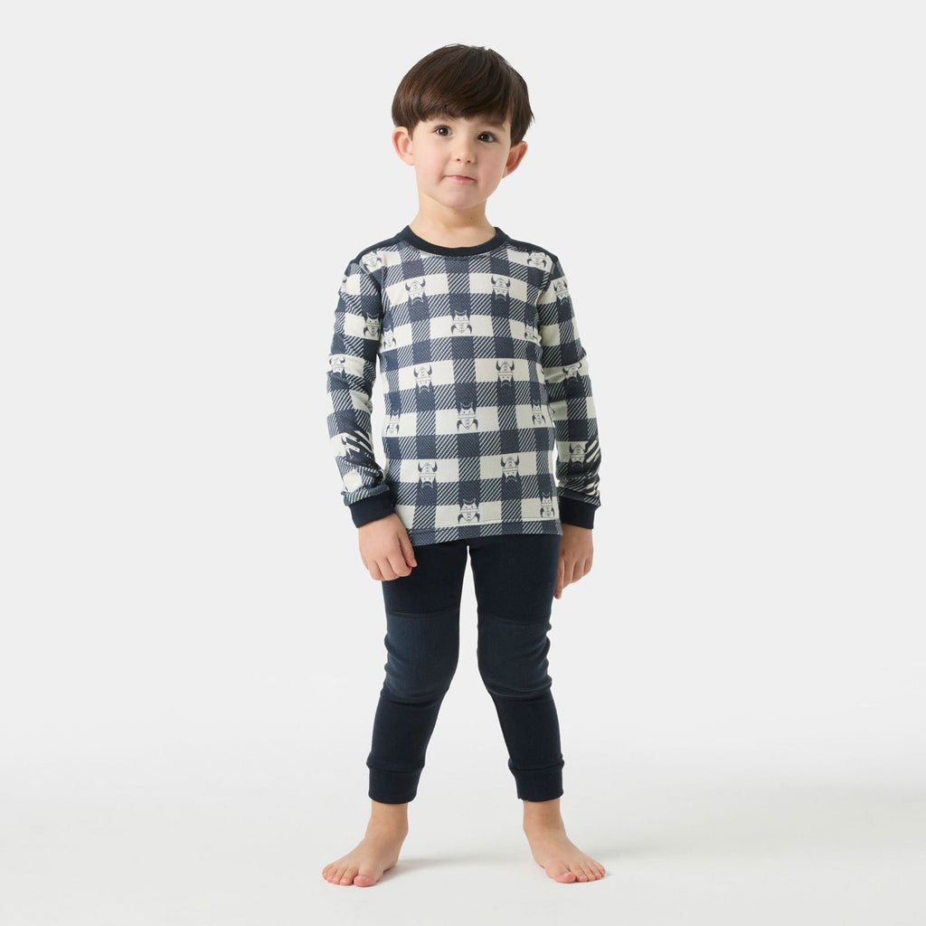 K GRAPHIC LIFA MERINO SET, NAVY AOP, 92/2