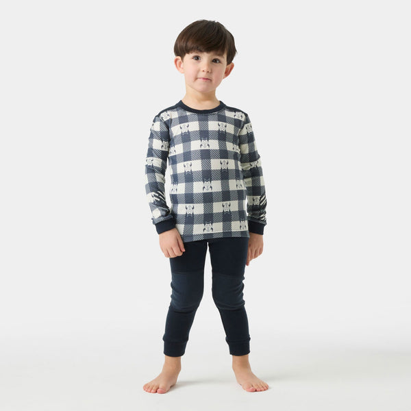 K GRAPHIC LIFA MERINO SET, NAVY AOP, 92/2