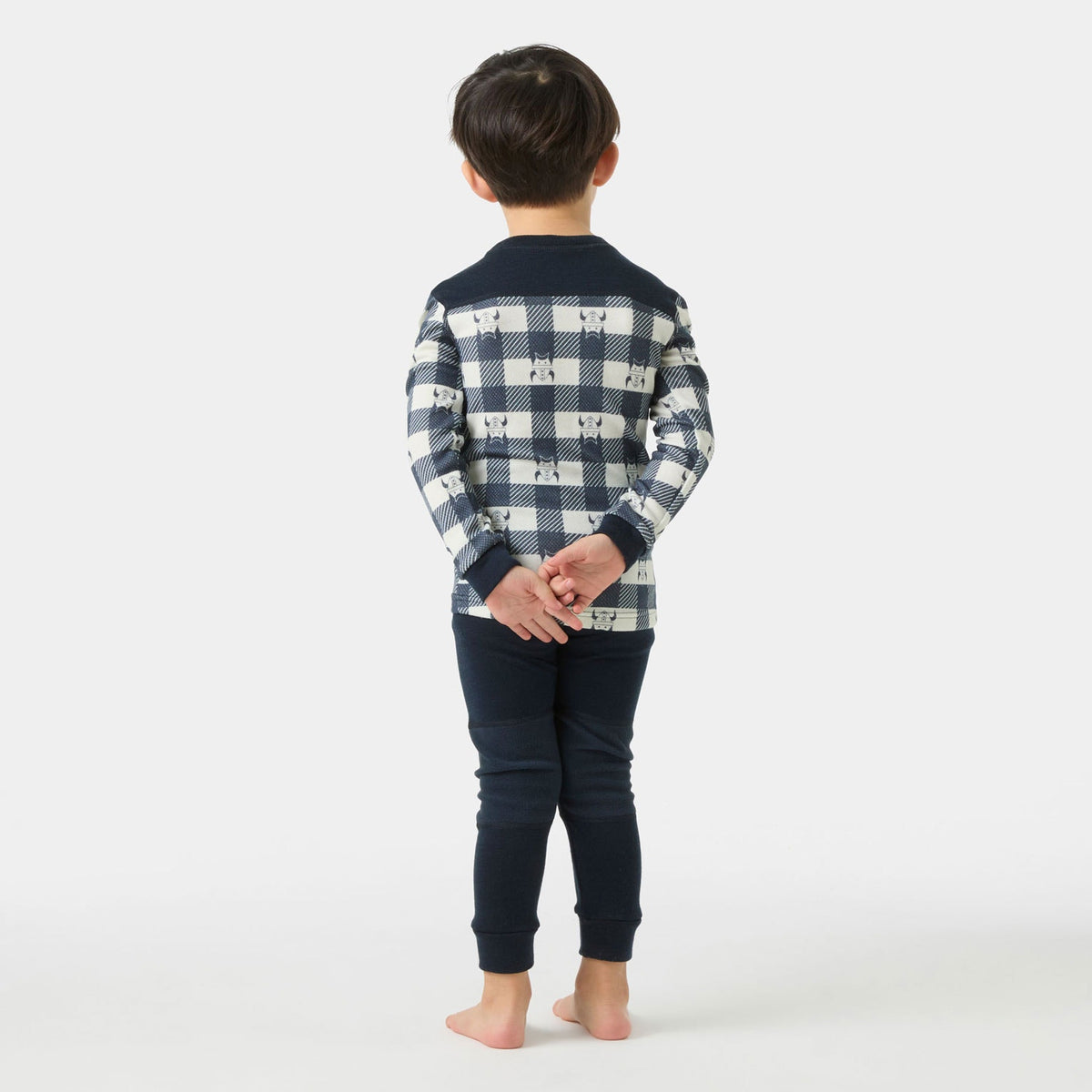 K GRAPHIC LIFA MERINO SET, NAVY AOP, 92/2