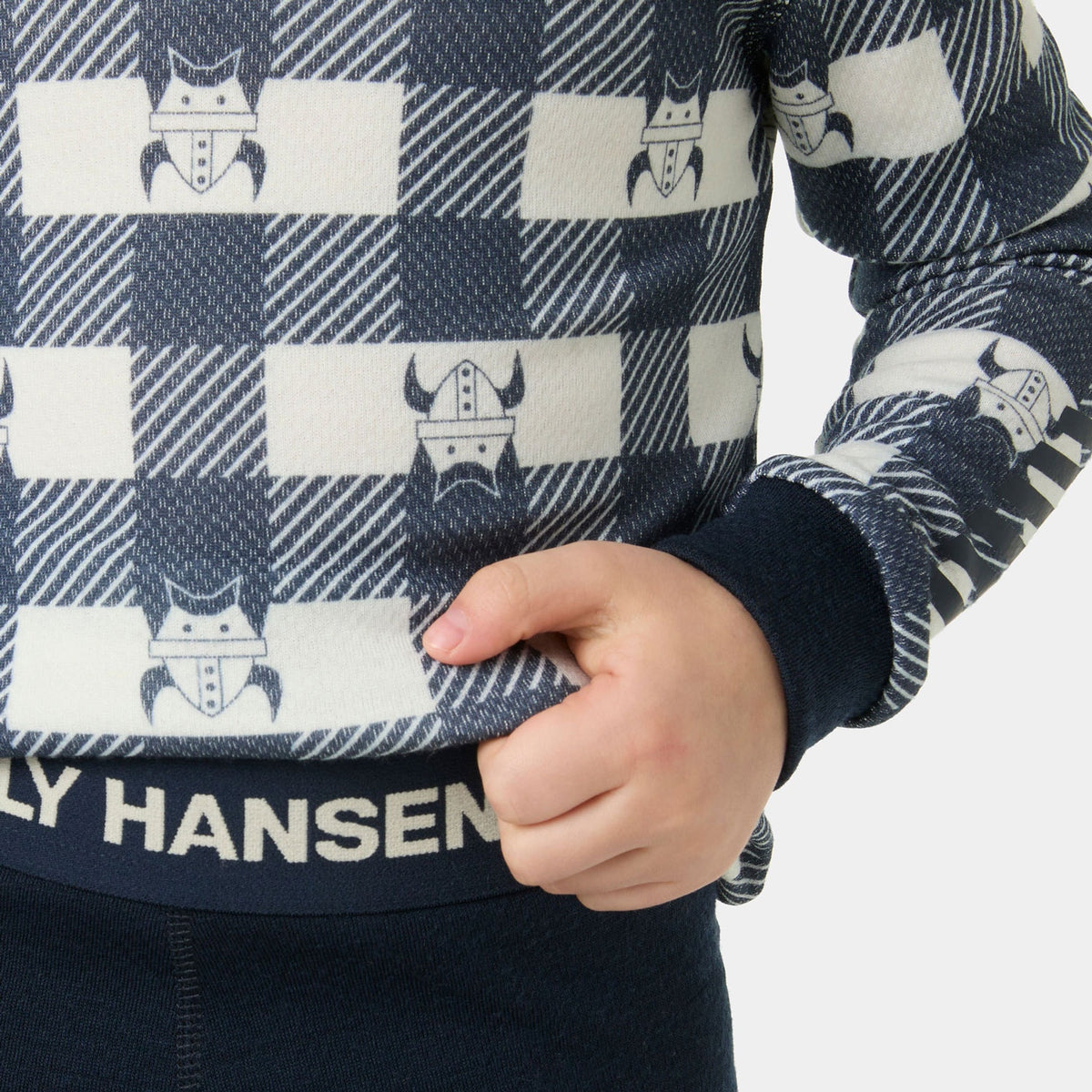 K GRAPHIC LIFA MERINO SET, NAVY AOP, 92/2