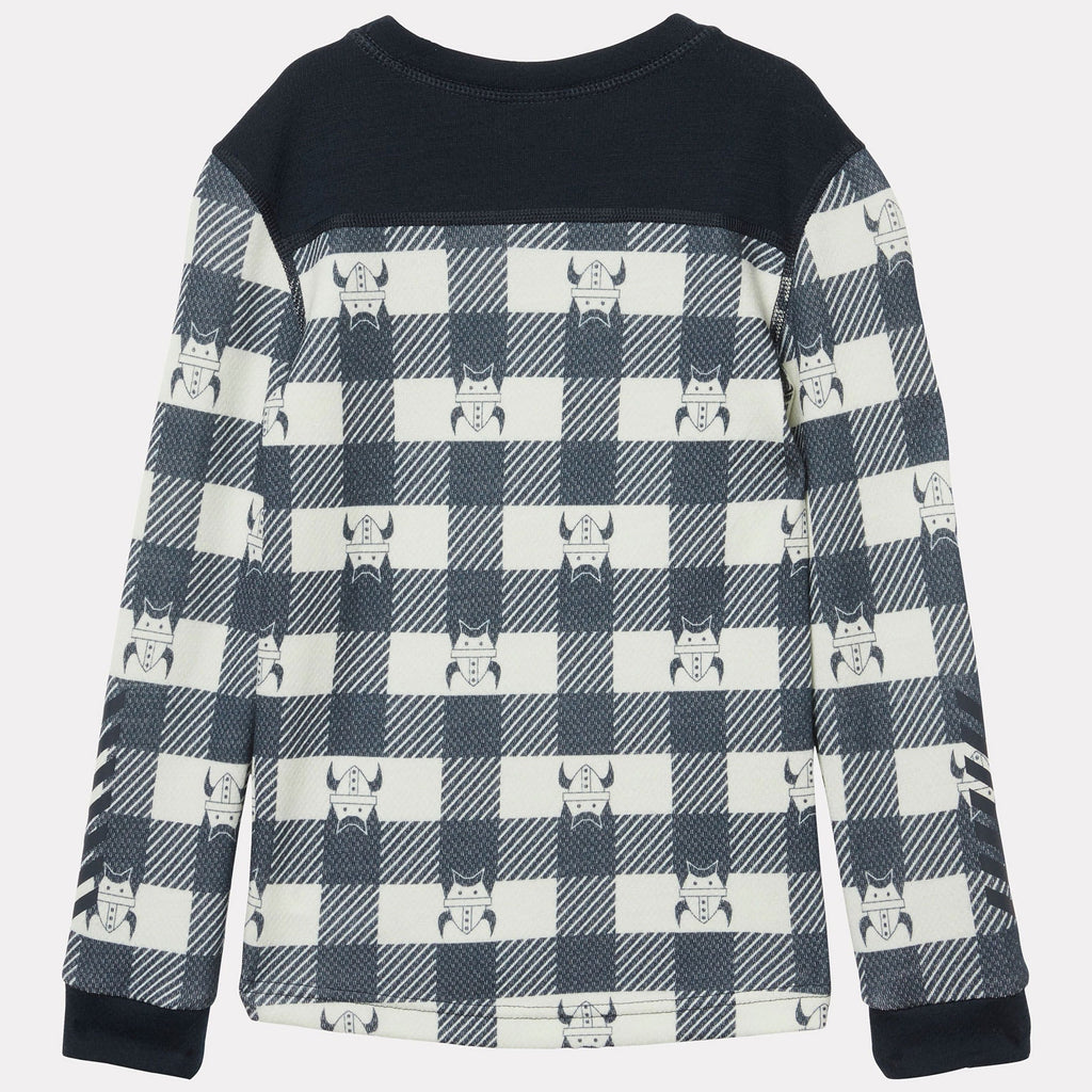 K GRAPHIC LIFA MERINO SET, NAVY AOP, 92/2