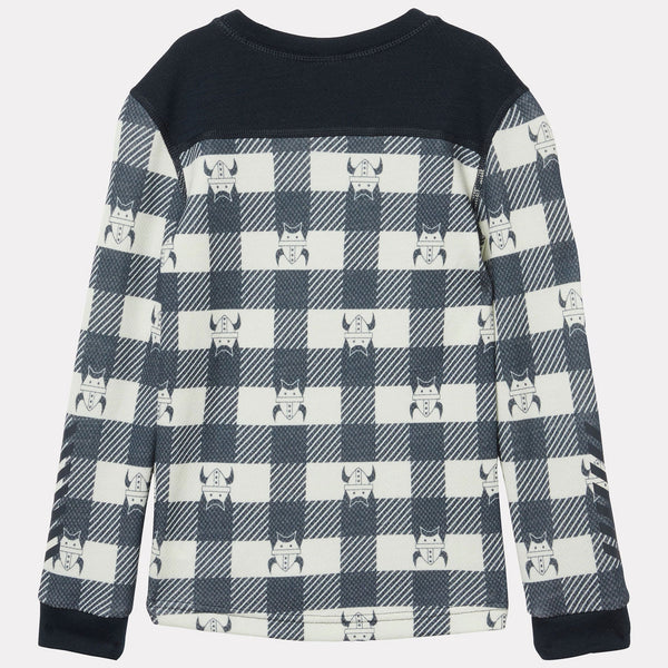 K GRAPHIC LIFA MERINO SET, NAVY AOP, 92/2