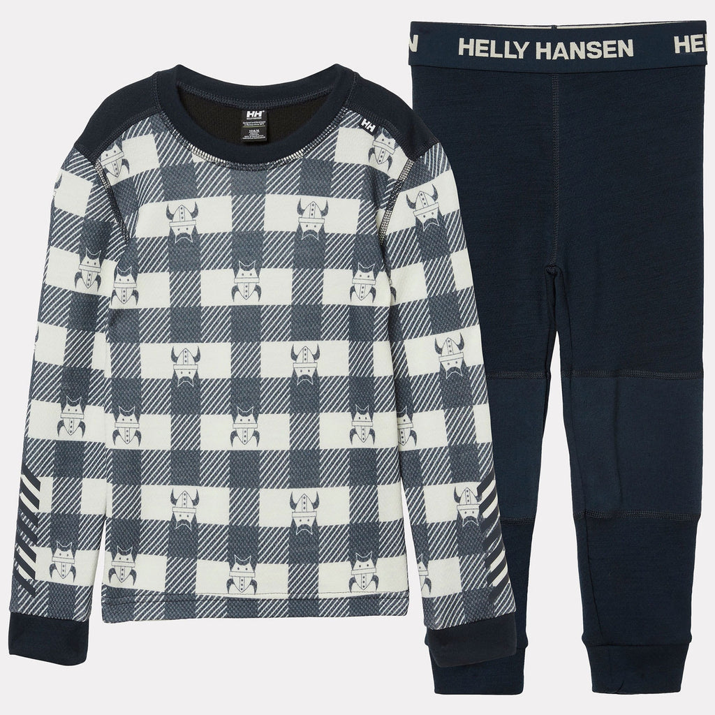 K GRAPHIC LIFA MERINO SET, NAVY AOP, 92/2