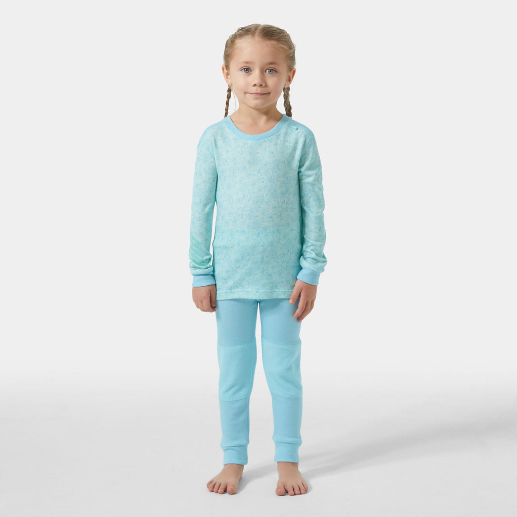 K GRAPHIC LIFA MERINO SET, LIGHT CYAN, 104/4