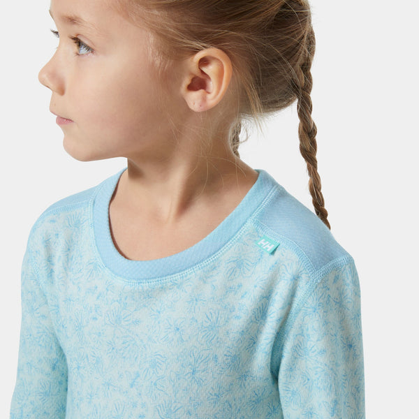 K GRAPHIC LIFA MERINO SET, LIGHT CYAN, 104/4