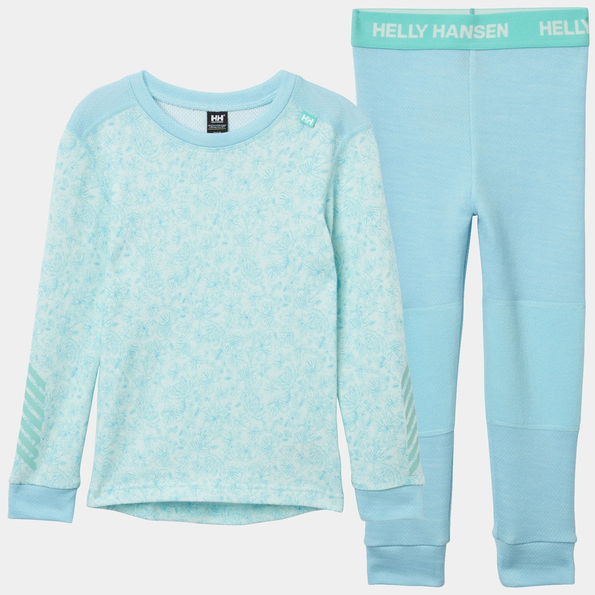 K GRAPHIC LIFA MERINO SET, LIGHT CYAN, 104/4