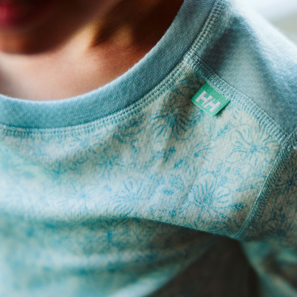 K GRAPHIC LIFA MERINO SET, LIGHT CYAN, 104/4