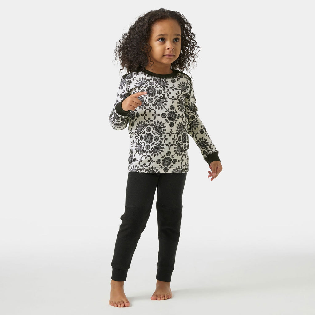 K GRAPHIC LIFA MERINO SET, BLACK AOP, 86/1