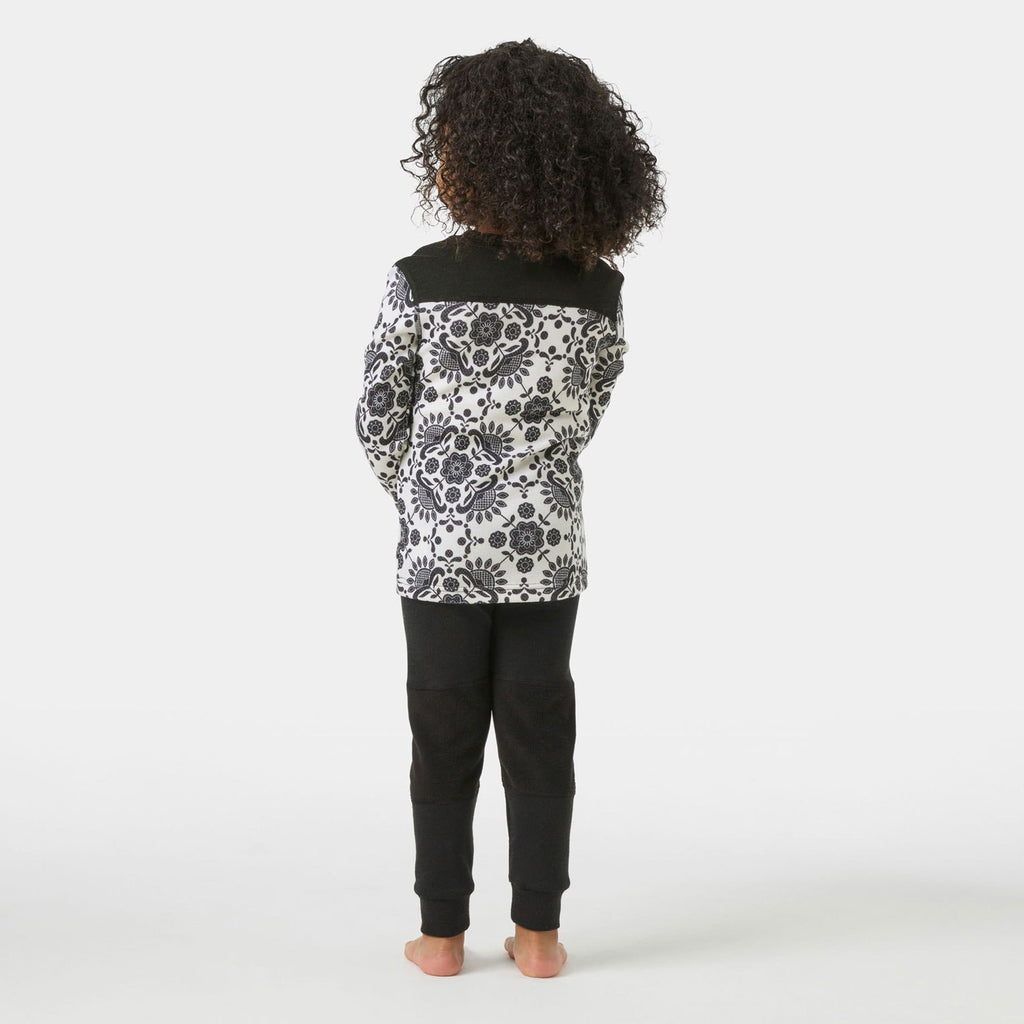 K GRAPHIC LIFA MERINO SET, BLACK AOP, 86/1