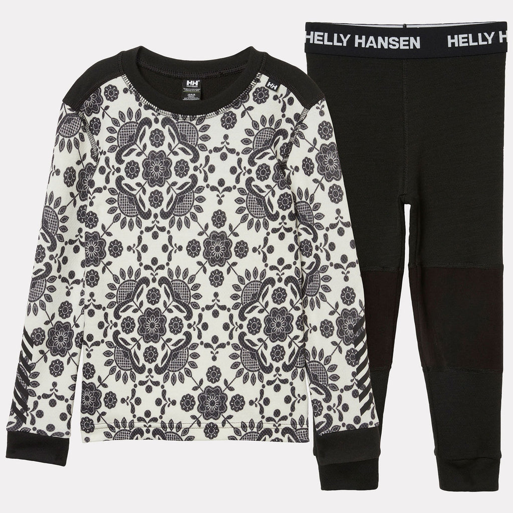 K GRAPHIC LIFA MERINO SET, BLACK AOP, 86/1