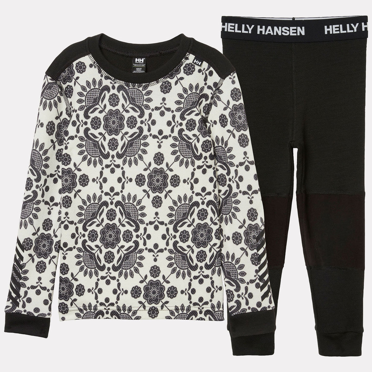 K GRAPHIC LIFA MERINO SET, BLACK AOP, 86/1