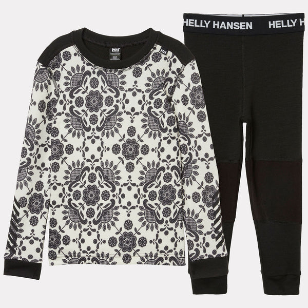 K GRAPHIC LIFA MERINO SET, BLACK AOP, 86/1