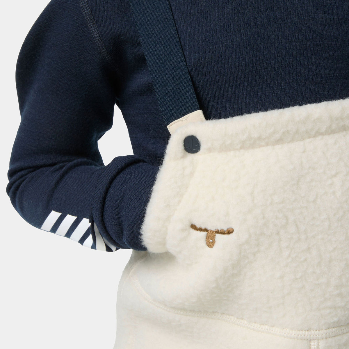 K FROSTY PILE BIB, CREAM EMB, 86/1