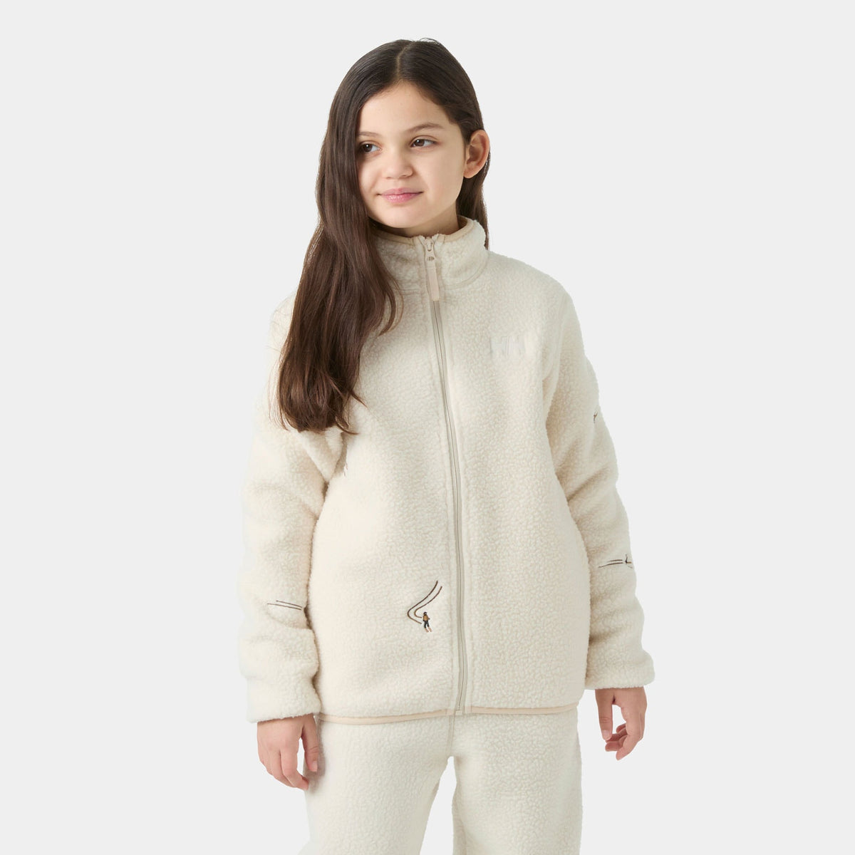 JR FROSTY PILE JACKET, CREAM EMB, 140/10 Main image