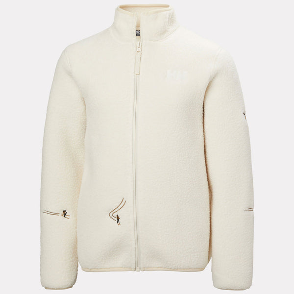 JR FROSTY PILE JACKET, CREAM EMB, 140/10