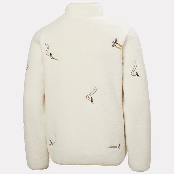 JR FROSTY PILE JACKET, CREAM EMB, 140/10