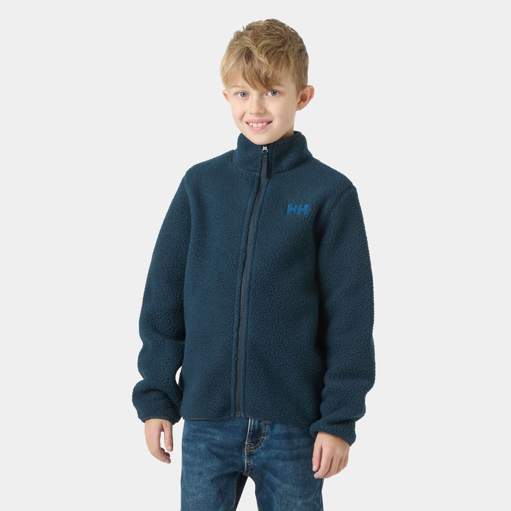 JR FROSTY PILE JACKET, NAVY, 140/10