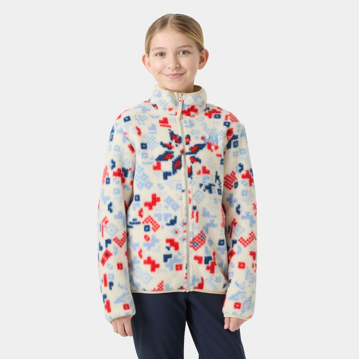 JR FROSTY PILE JACKET, BRIGHT BLUE, 140/10
