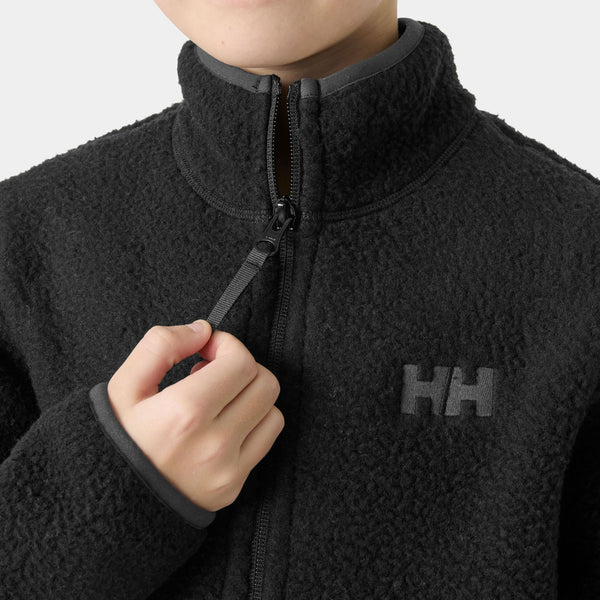 JR FROSTY PILE JACKET, BLACK, 140/10