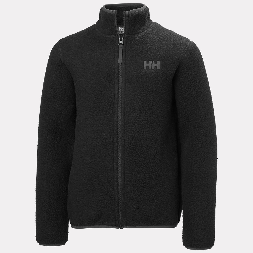 JR FROSTY PILE JACKET, BLACK, 140/10