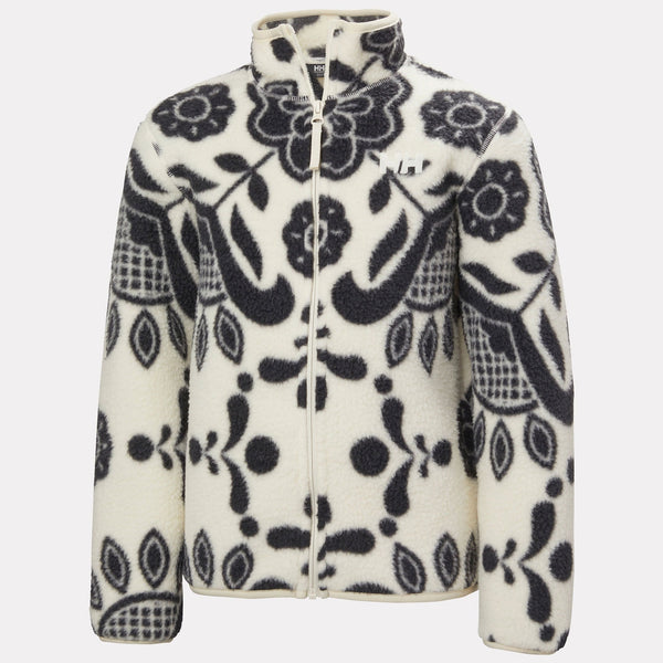 JR FROSTY PILE JACKET, BLACK/CREAM, 140/10