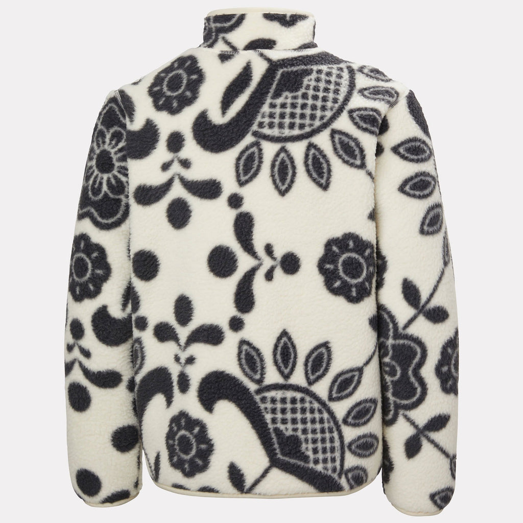 JR FROSTY PILE JACKET, BLACK/CREAM, 140/10