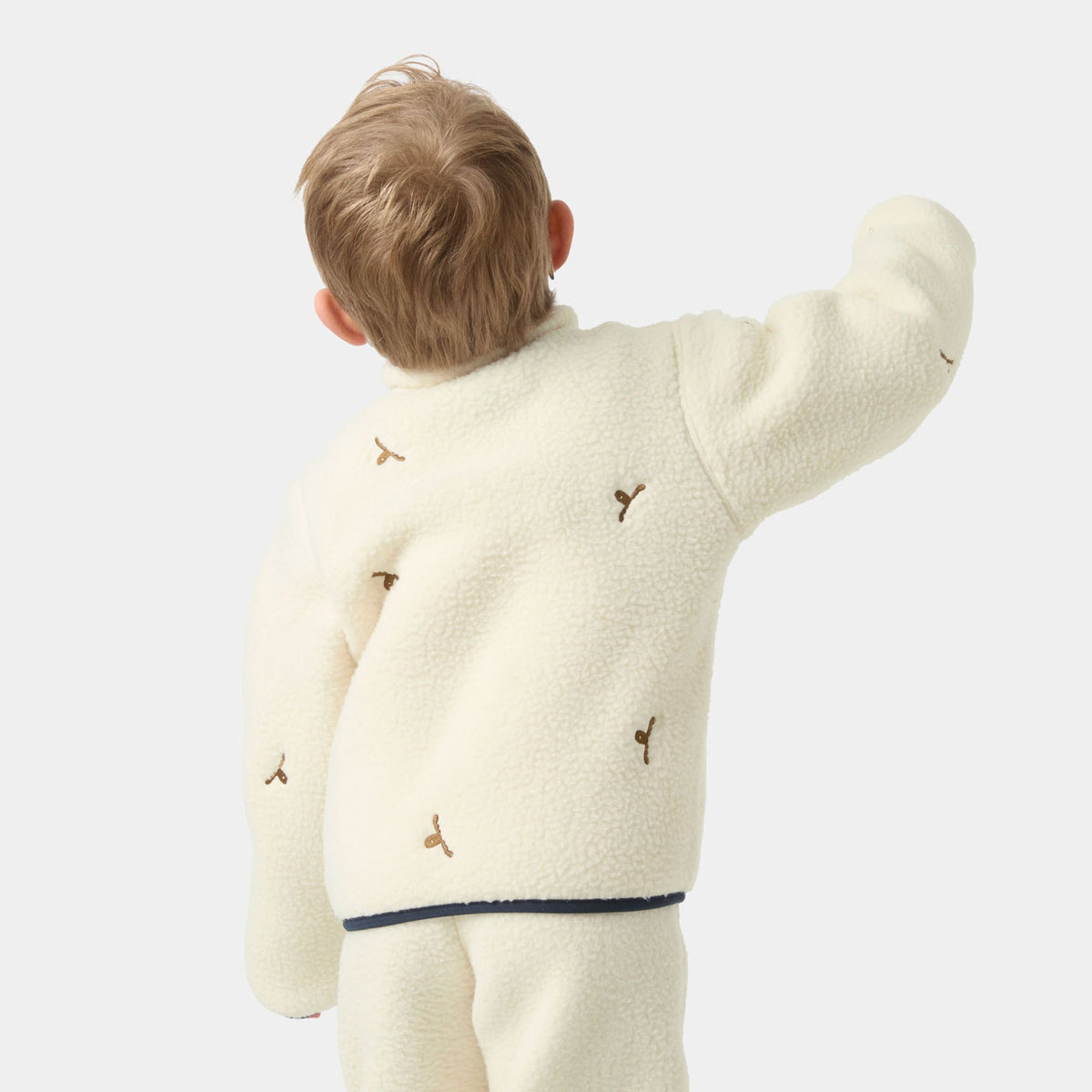 K FROSTY PILE JACKET, CREAM EMB, 86/1