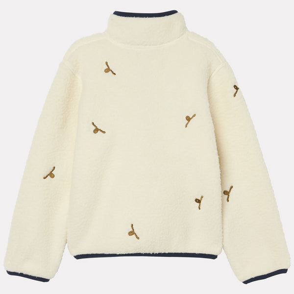 K FROSTY PILE JACKET, CREAM EMB, 86/1