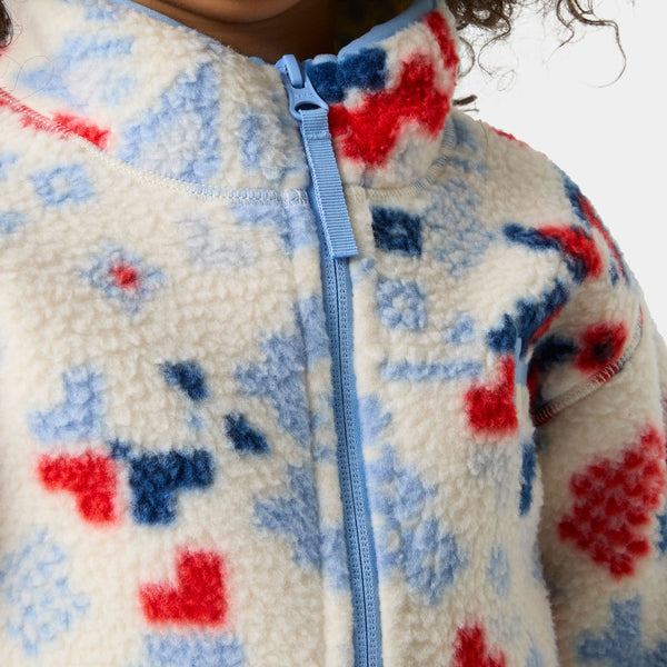 K FROSTY PILE JACKET, CREAM AOP, 86/1
