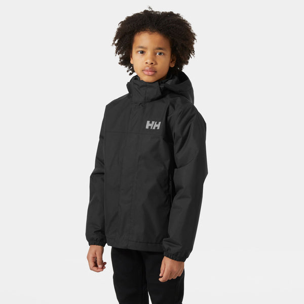JR VANCOUVER FLEECE INS JACKET, BLACK, 140/10