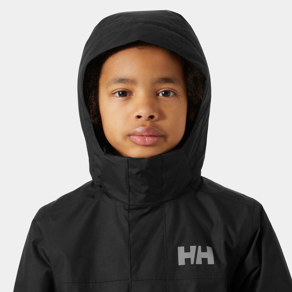 JR VANCOUVER FLEECE INS JACKET, BLACK, 140/10