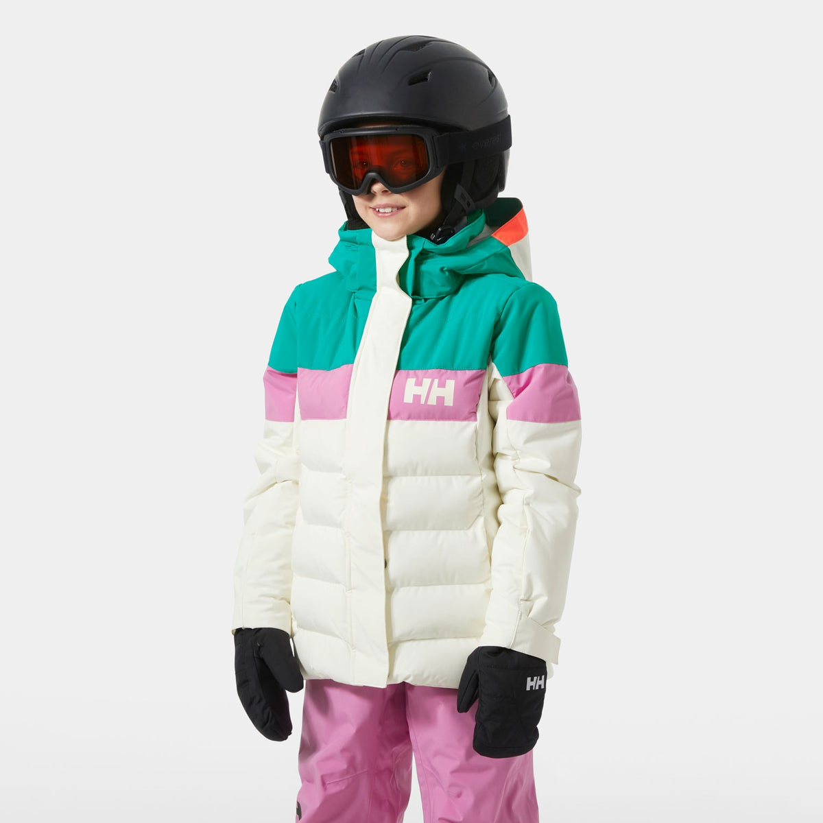 JR GIRL DIAMOND JACKET, SNOW, 158/13